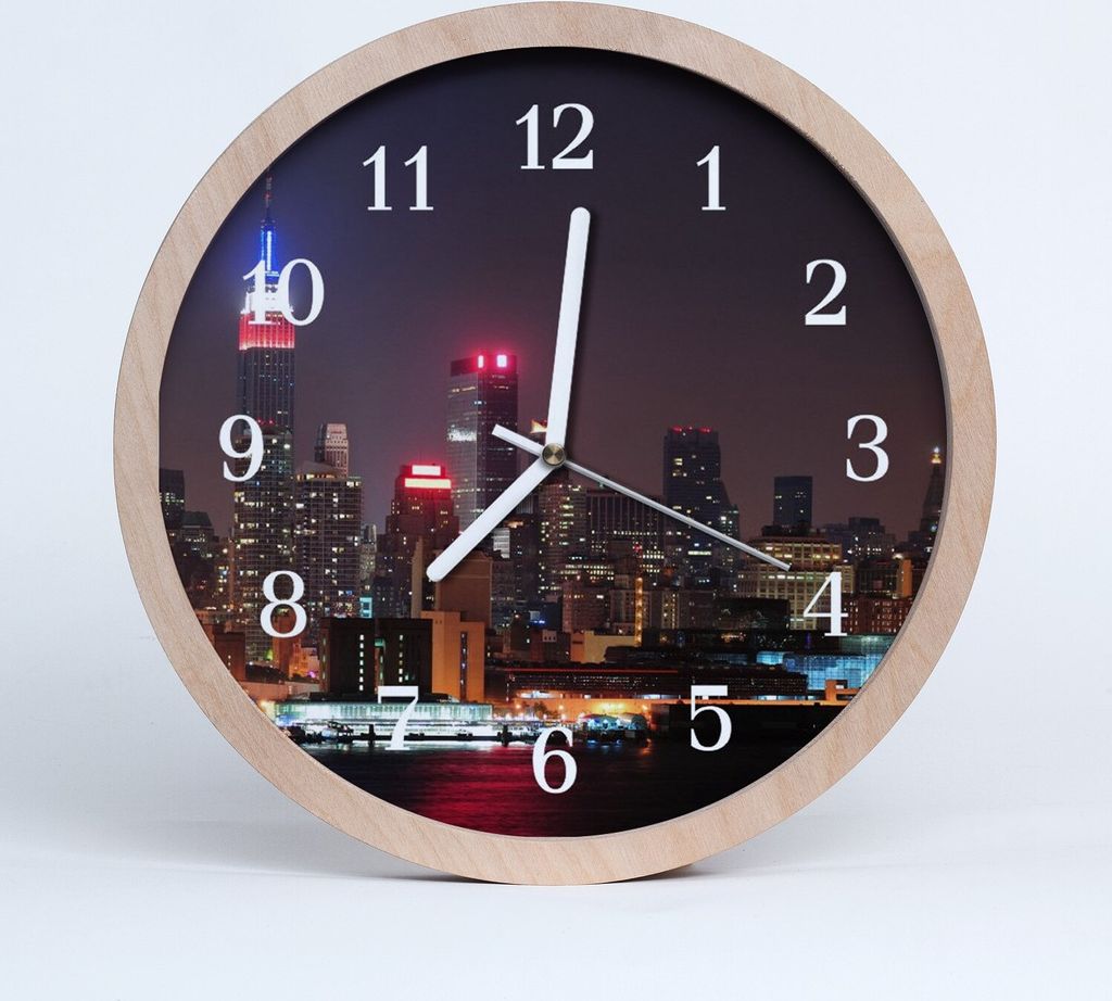 Holzuhr 30fi cm wanduhr - Stadtgebäude Stadt Produktbild 