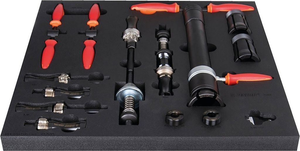 Unior Werkzeugset SOS Rahmenaufbereitung rot, 19-teilig - SET3-2600C-US