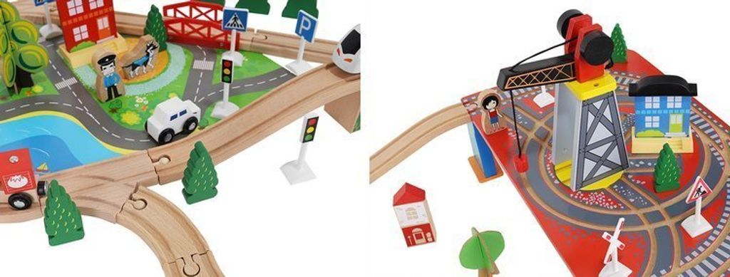 Kruzzel Wooden Railway - batteriebetriebener Zug Produktbild 33
