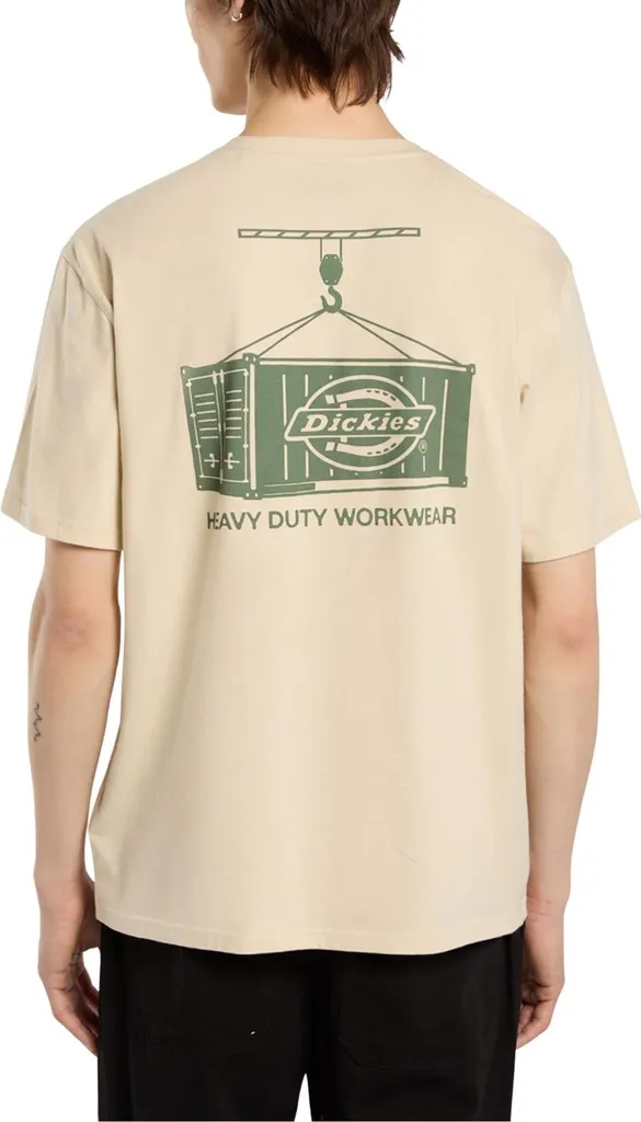 DICKIES T-shirt Apison Homme Taille S en Coton Doux de Couleur Noire