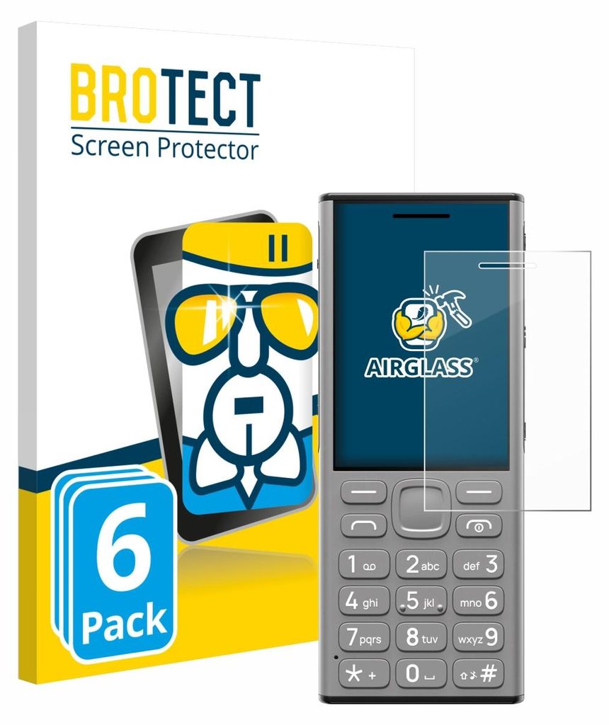 6x BROTECT Schutzglas für Nokia 130 Music Schutzfolie Panzer Folie Glas Display Schutz klar