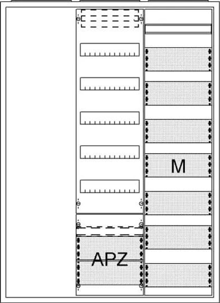 Striebel und John AA37A1AM Ausbauschrank, AP A37 1F1V5A2M1 Schutzklasse II, Schutzart IP31 2CPX054297R9999