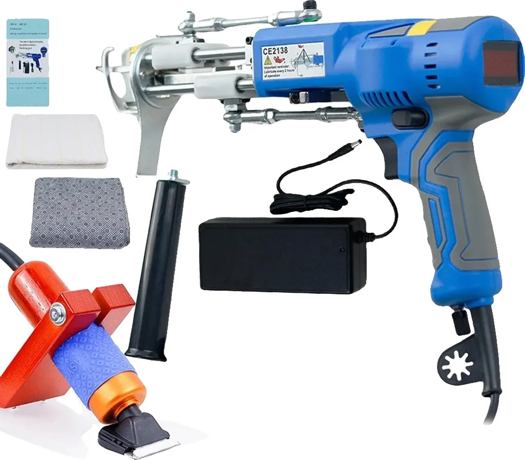 Tufting Gun AK-V à vitesse réglable 6000 tr/min avec éclairage LED frontal