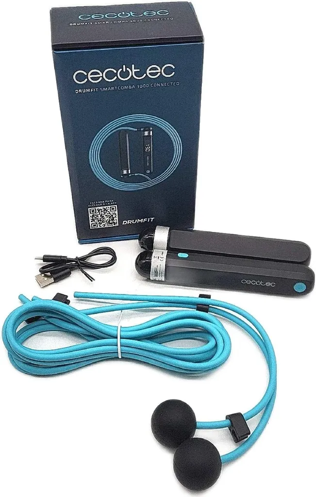 Corde à sauter connectée SmartComba 3000 Cecotec pour Fitness et Cardio