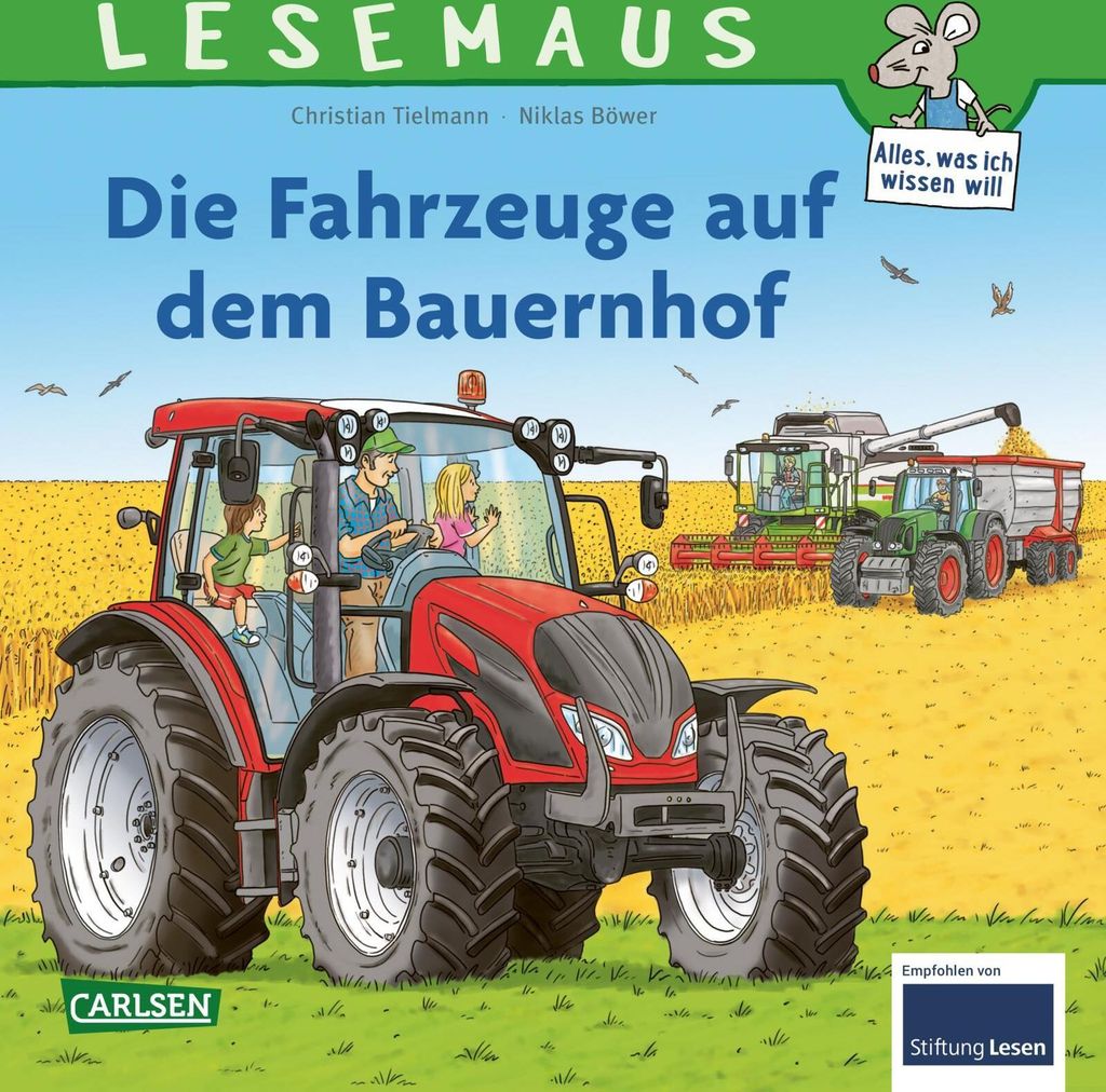 LESEMAUS 187: Die Fahrzeuge auf dem Bauernhof Produktbild 