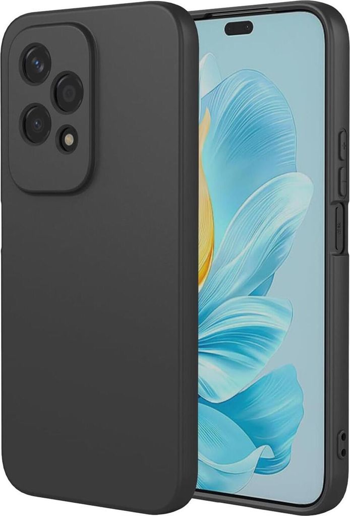 Conie TPU Schutzhülle für Honor 200 Lite Tasche Case Cover Bumper Silikon Hülle in Schwarz matt