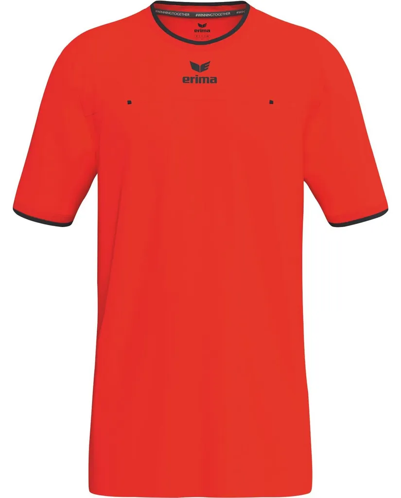 Erima Maillot d'Arbitre Manches Courtes Orange - Tenue Officielle de Sport