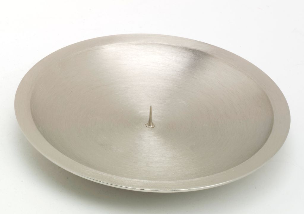 Kerzenteller, Teller, Kerzenuntersetzer mit Dorn D 16 cm
