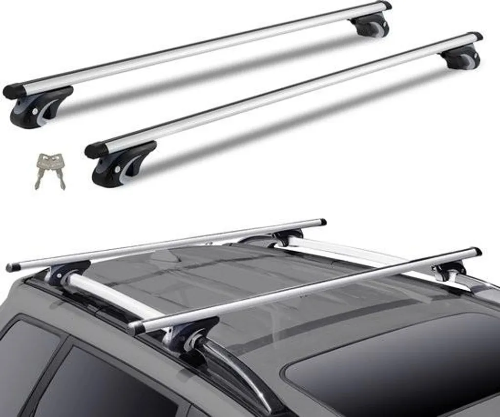 VEVOR 137 x 7,2 x 10,6 cm, capacità di carico 90,7 kg, portapacchi per auto universale, silenzioso e privo di vibrazioni, una volta bloccato rimane stabile e sicuro e offre il 100% di protezione contro i furti - 1