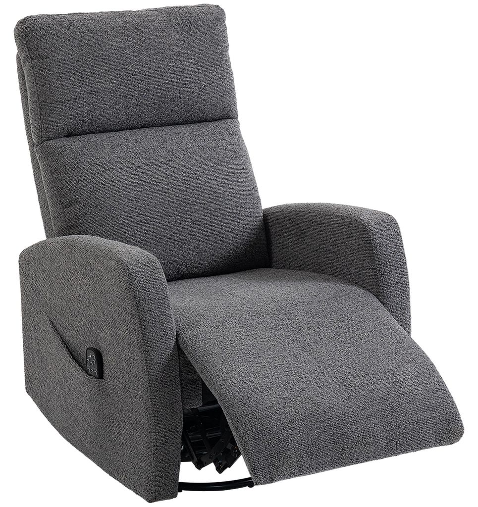 HOMCOM Poltrona relax Poltrona girevole da TV con funzione Immagine del prodotto 