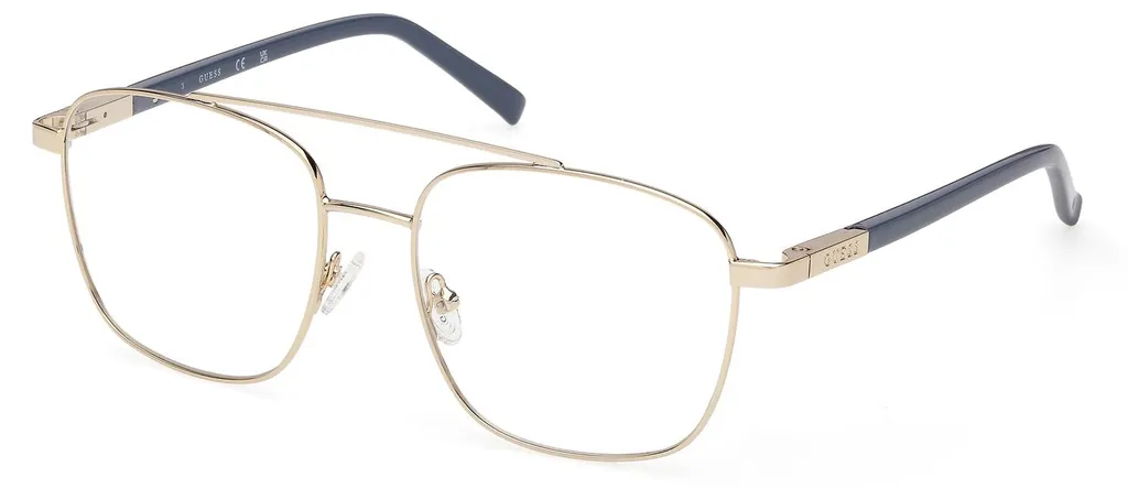Monture de lunettes Guess GU3038 or pâle pour femme style minimaliste