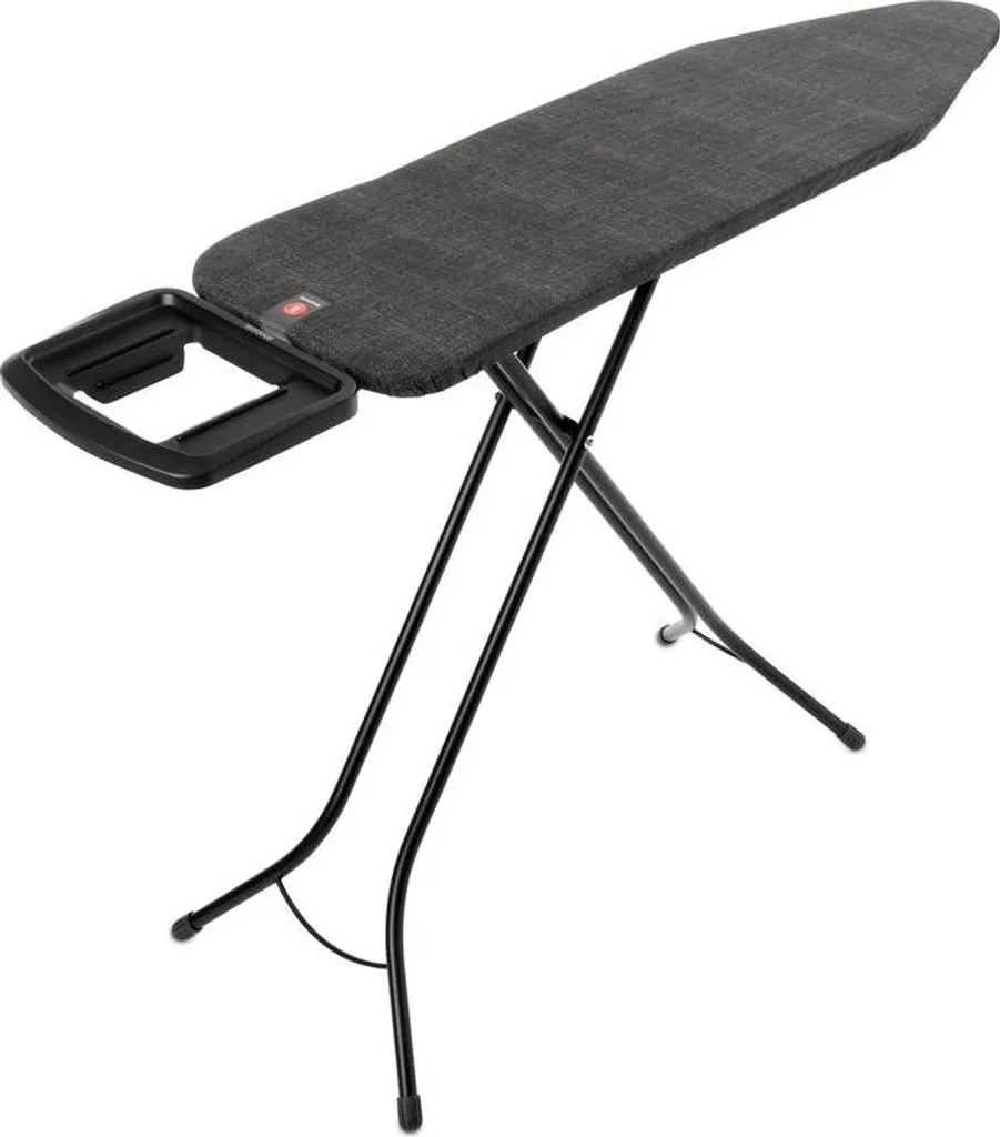 Table à repasser B 124x38cm Denim Black avec cadre fixe noir de 22mm