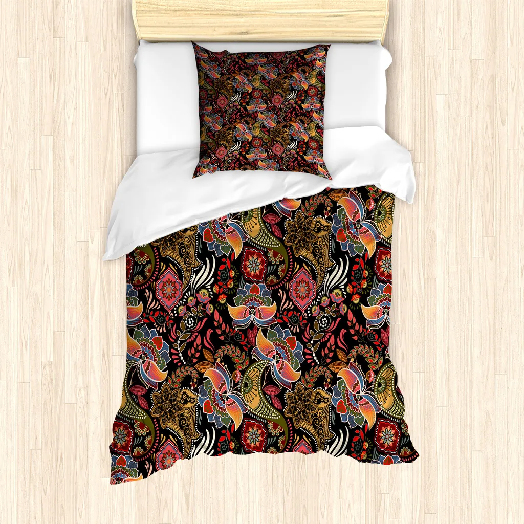 ABAKUHAUS Set Letto Jacobean 135x200 Microfibra Premium