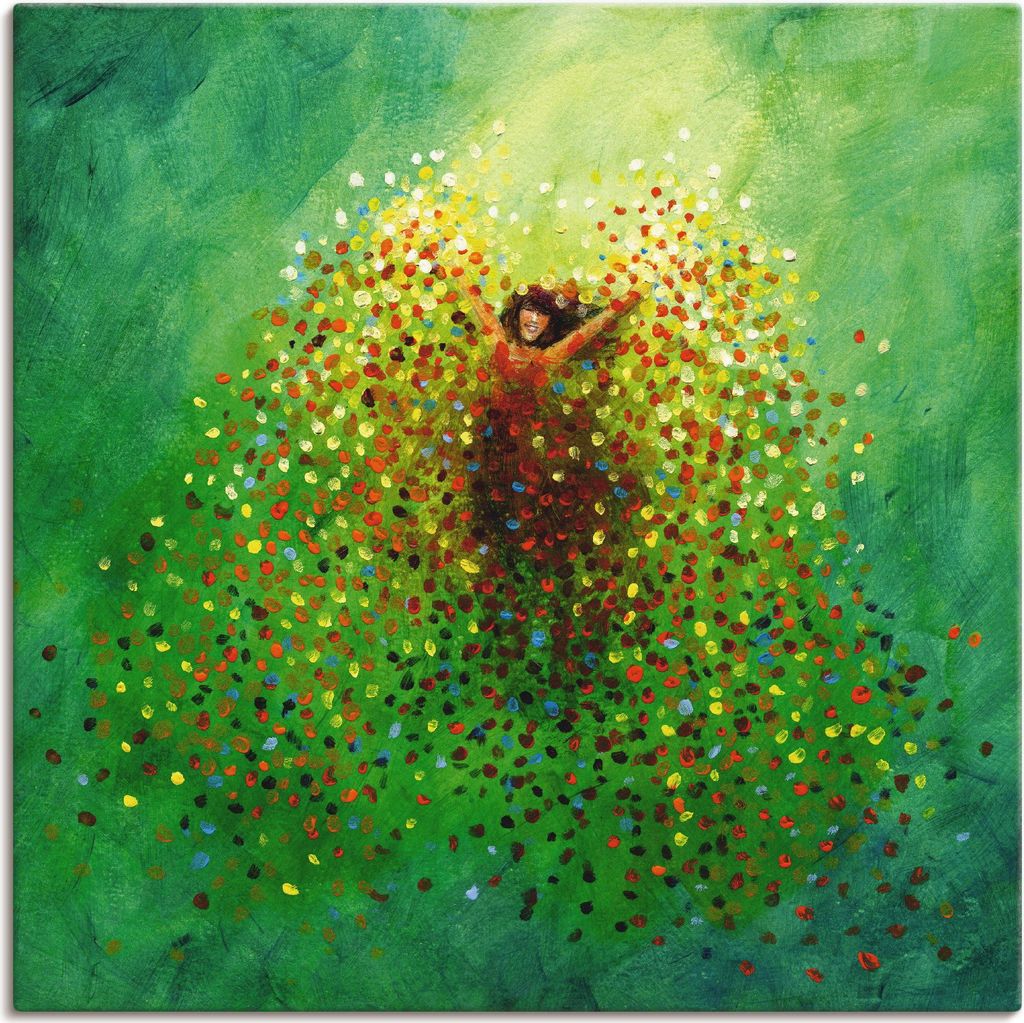 ARTland Leinwandbild Sich selbst feiern Größe: 30x30 cm