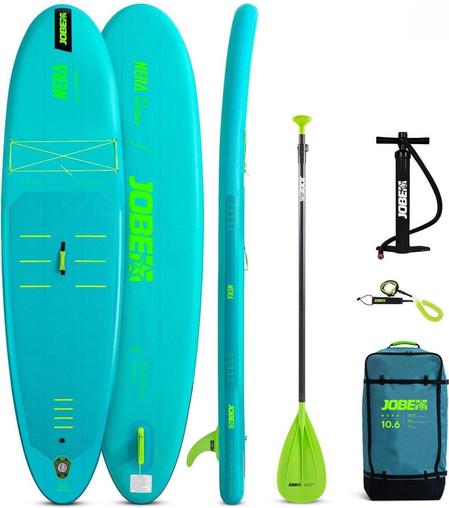 Jobe Aero Nera SUP Board 10.6 Package Stand up Paddle aufblasbar Komplettset 320cm