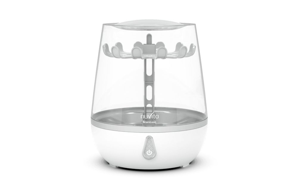 Nuvita Sterieasy 1083 | Elektrischer Dampfsterilisator | Desinfiziert bis zu 6 Babyflaschen in 6 Minuten | Pflegeleichte Edelstahl-Heizplatte | BPA...