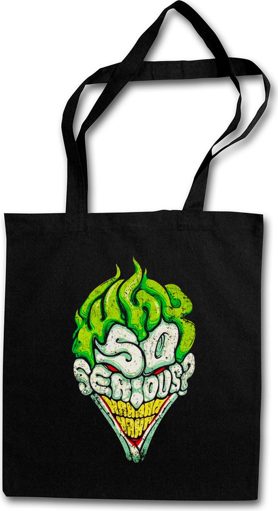 Urban Backwoods Why So Serious, Stofftasche, Farbe: Schwarz