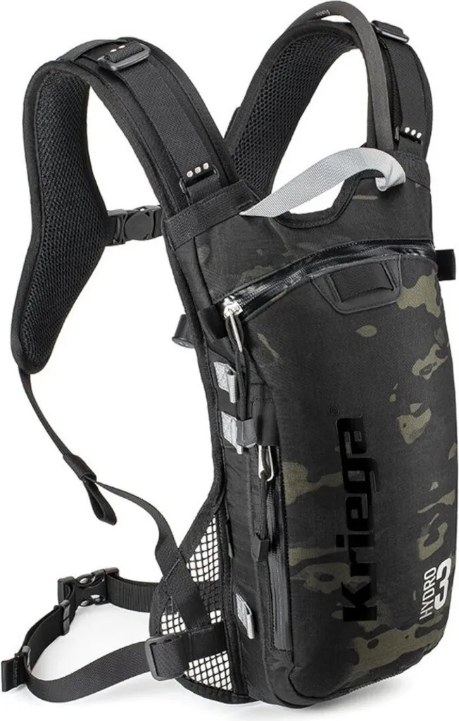 Sac Kriega Hydro 3 Multicam ultra-résistant en Cordura et harnais 3L