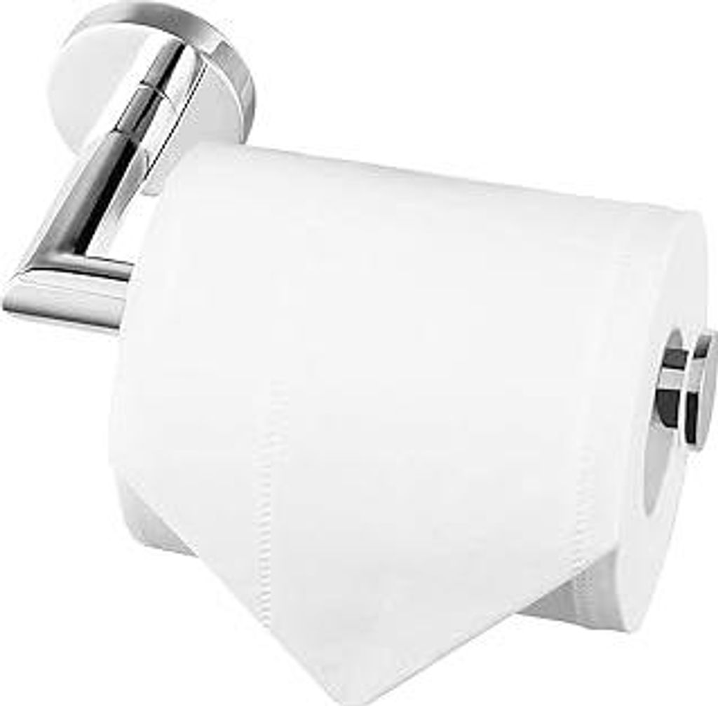 HITSLAM Toilettenpapierhalter, Edelstahl Rostfrei Klopapierhalter für Wandmontage, Klorollenhalter für Bad und Küche, WC Papier Halterung, Chrom