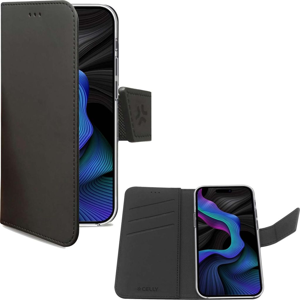 Wally Wallet Case Galaxy S23 FE Schwarz