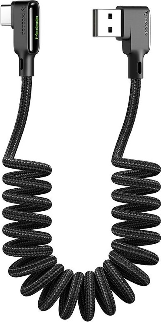 Mcdodo Kabel Kątowy Usb-C Spiralny Sprężynowy Szybkie Zdjęcie produktu 