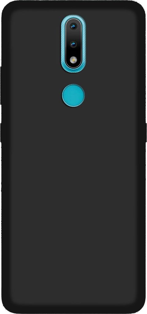 cofi1453 Silikon Hülle kompatibel mit NOKIA 2.4 Case TPU Soft Handyhülle Cover Schutzhülle in Schwarz
