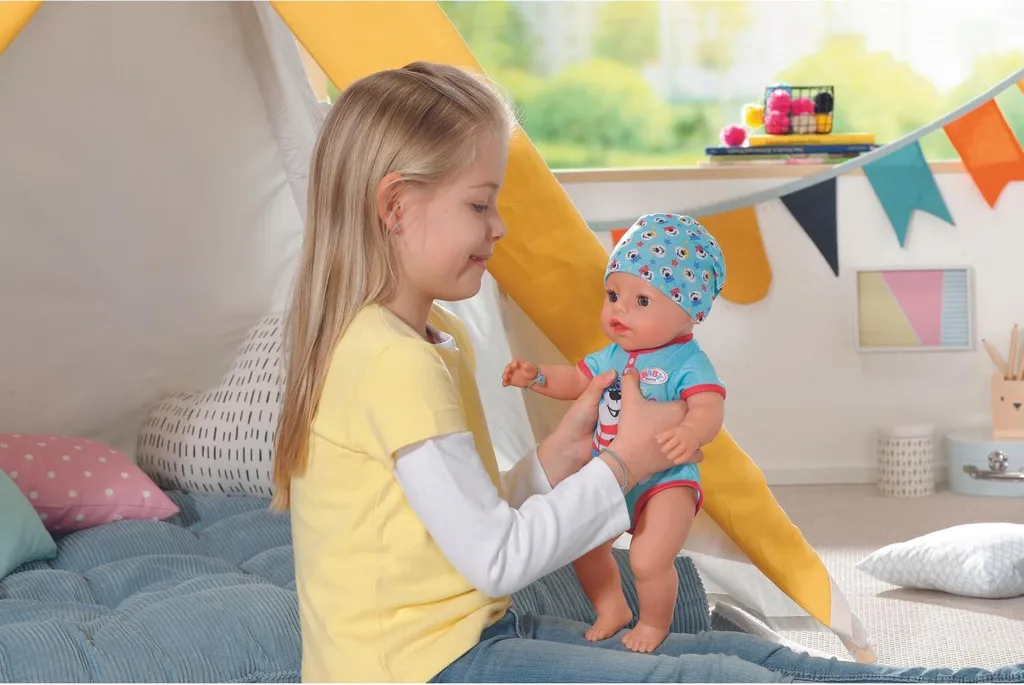Poupon BABY born Magic Garçon 43 cm : le compagnon pour rassurer l'enfant - 6