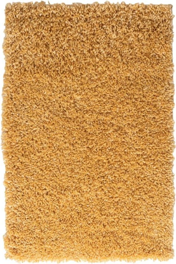 Hochflor Teppich SHAGGY goldgelb rechteckig diverse Größen, Maße:250x80cm