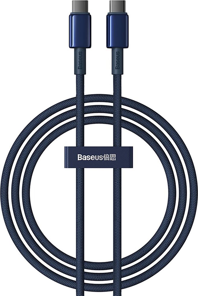 Kabel USB-C auf USB-C Baseus Tungsten Gold, 100 W, 1 m Produktbild 