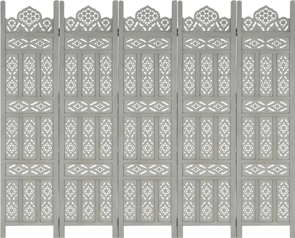 Paravent Gris Sculpté pour Cacher un Vis-à-vis ou Délimiter une Pièce