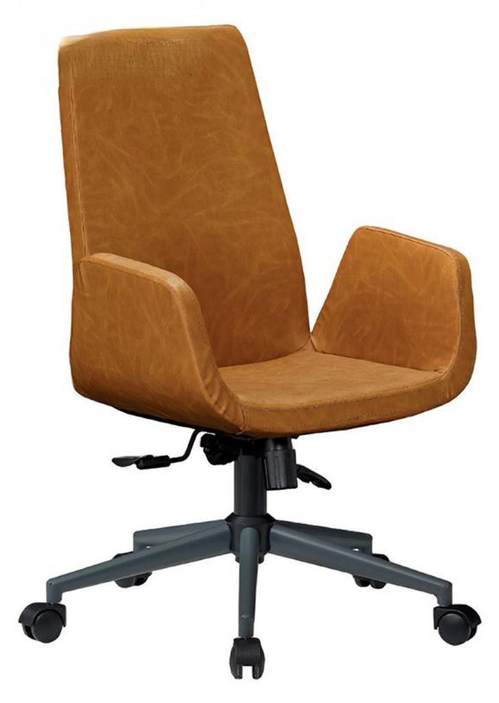 Chef Bürostuhl Holz Arbeitszimmer Sessel Möbel Braun Drehbar Konferenz