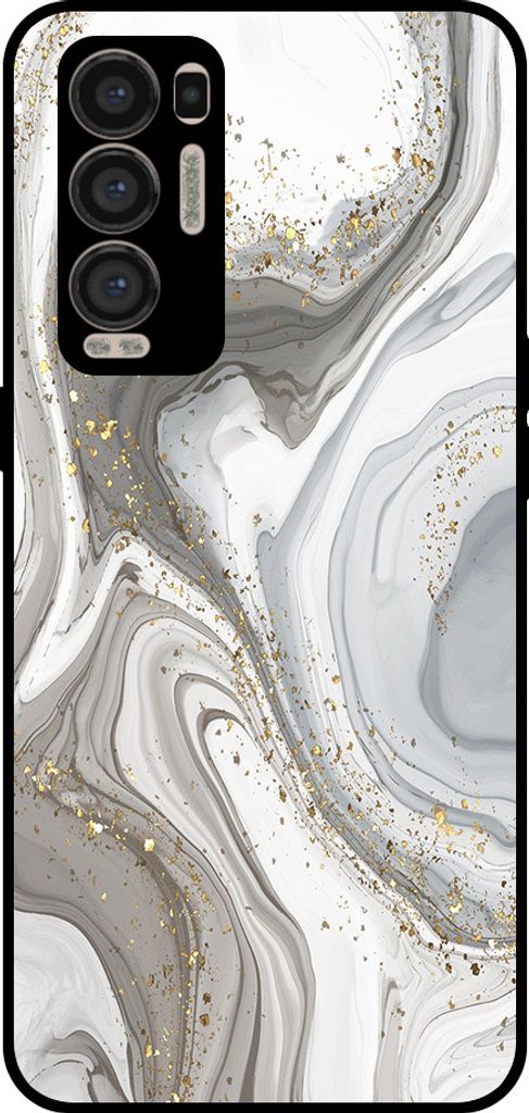 Smartphonica Telefon Fall geeignet für Oppo Find X3 Neo mit Marmor-Druck - TPU zurück Abdeckung Fall Marmor-Design - Silber