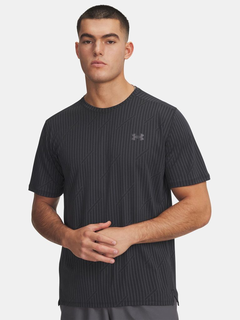 Under Armour UA Tech Vent Jacquard Herren-T-Shirt – Schwarz XXL