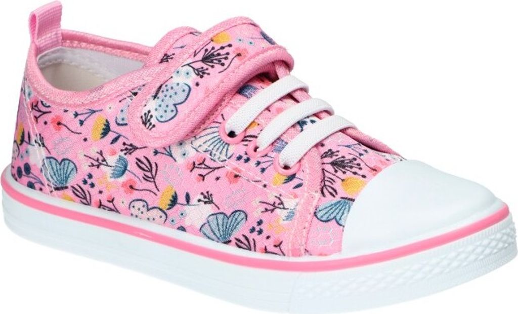 AMERICAN CLUB TEN149 Kinder-Sneaker mit Klettverschluss, Kinderschuhe, Ledereinsatz Rosa 26