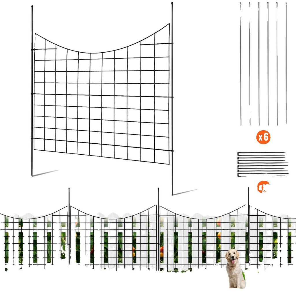 VEVOR set di 5 recinzioni decorative da giardino 75x93cm Immagine del prodotto 