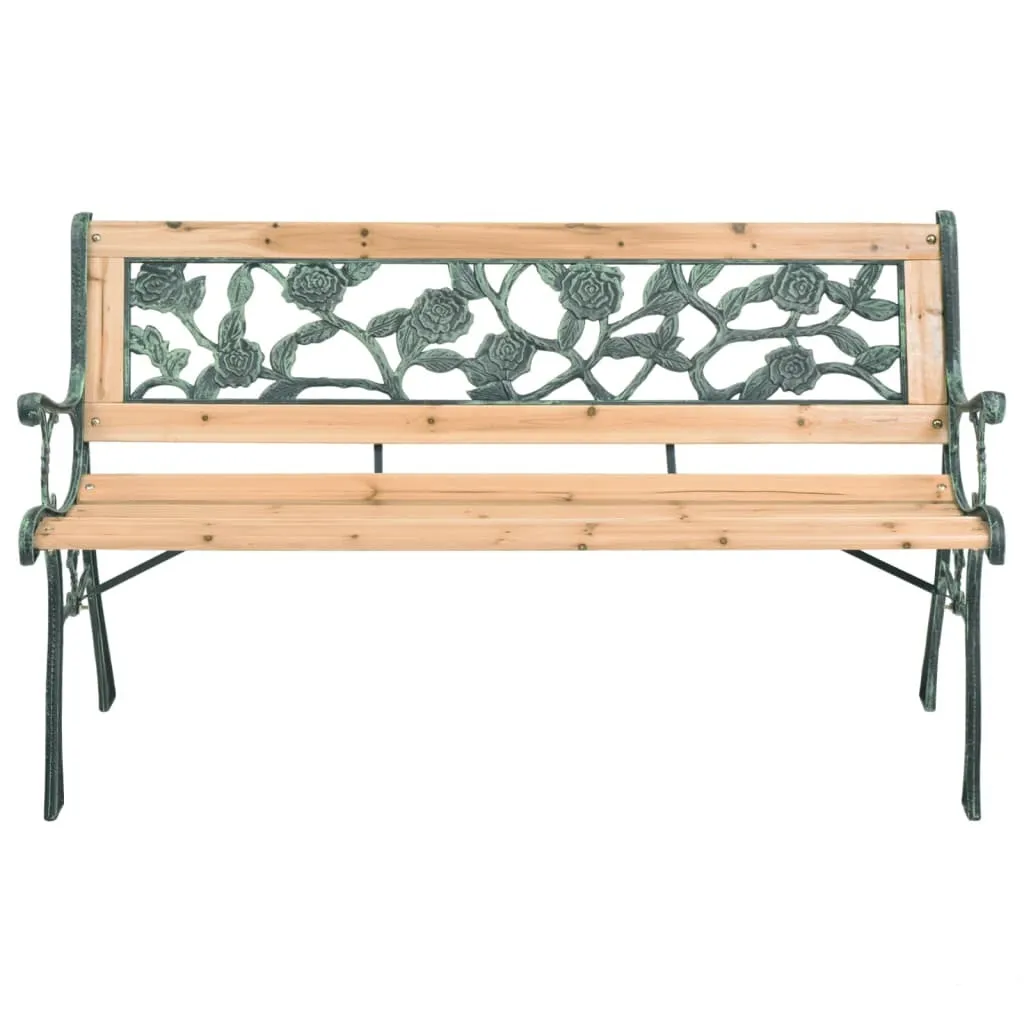 Petit Banc de Jardin 122 cm Bois pour Coin Repos et Lecture au Calme