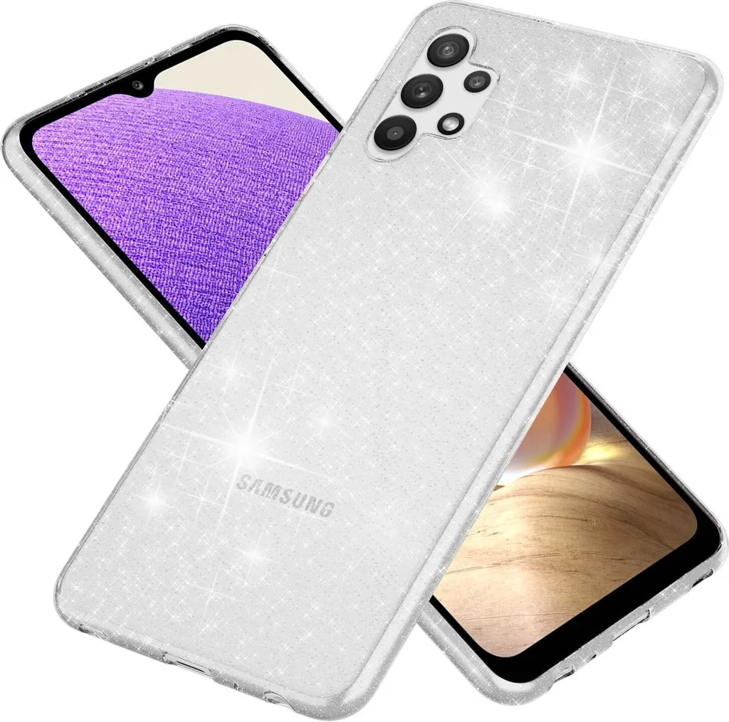 NALIA Cover Glitter Samsung Galaxy A32 5G: Protezione Brillantinata
