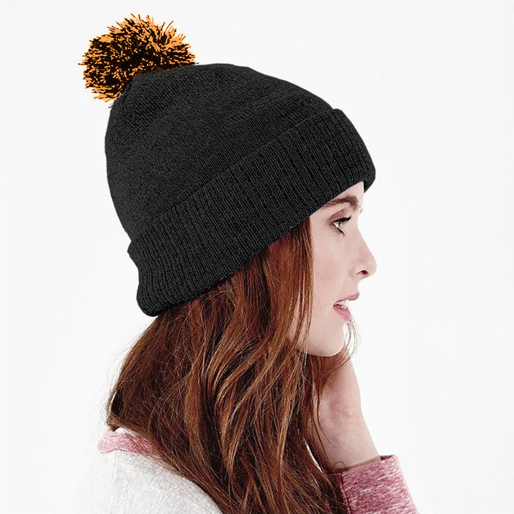 Beechfield Mädchen Wintermütze Duo Extreme Snowstar RW243 (Einheitsgröße) (Senf /Naturweiß)