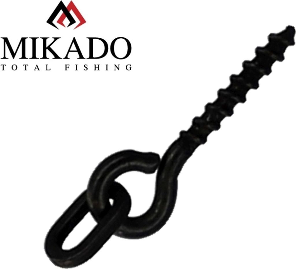 10 x MIKADO 13mm Metall Boilie Schrauben mit Ring Boili-Screws Drills Bohrer