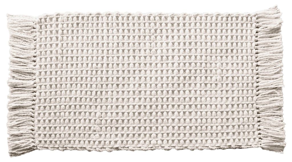 Heckettlane badmat - Kleur: Off-White - Madras - 70x120 cm Productafbeelding 