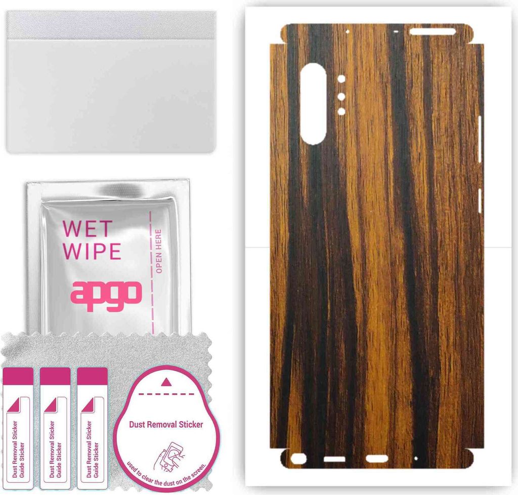 apgo Rückseite + Seiten Schutzfolie, Skin, kompatibel mit Samsung Galaxy Note 10 Plus, Hinten Displayschutzfolie aus Vinylfolie, kratzfest, einfac...