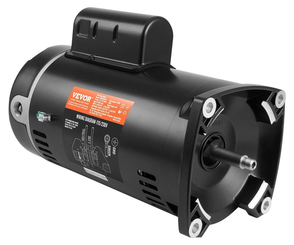 VEVOR Moteur de pompe de piscine 1 CV, cadre 56Y, 115V(9 Image du produit 