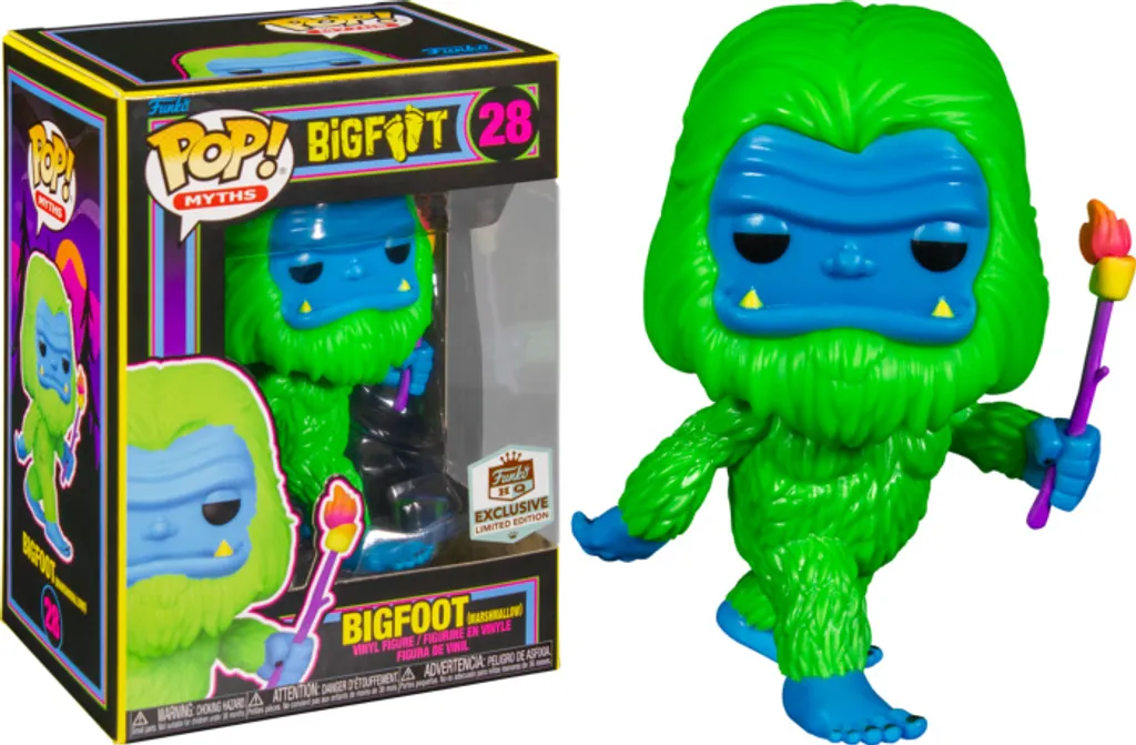 Bigfoot Funko POP! Myths 28 Décoration Collector avec Marshmallow Rare