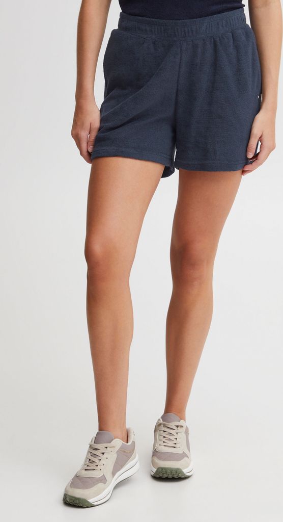 OXMO OXFRINKA Shorts Damen Sweatshorts Kurze Hose aus Frottee Baumwolle mit elastischem Bund Regular-Fit