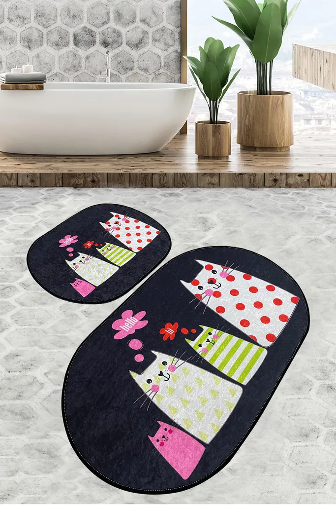 Mijolnir Tappetino Bagno 60x100 cm Multicolore - Morbidezza per Casa
