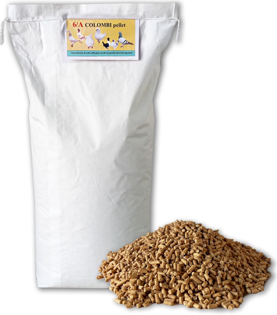 C6 / Ein Futter für Tauben mit ätherischen Ölen; 1 Packung mit 10 kg; Vergerio-Feed; Vogelfutter; Pellets für Tauben, Tauben aller Arten, Flore...
