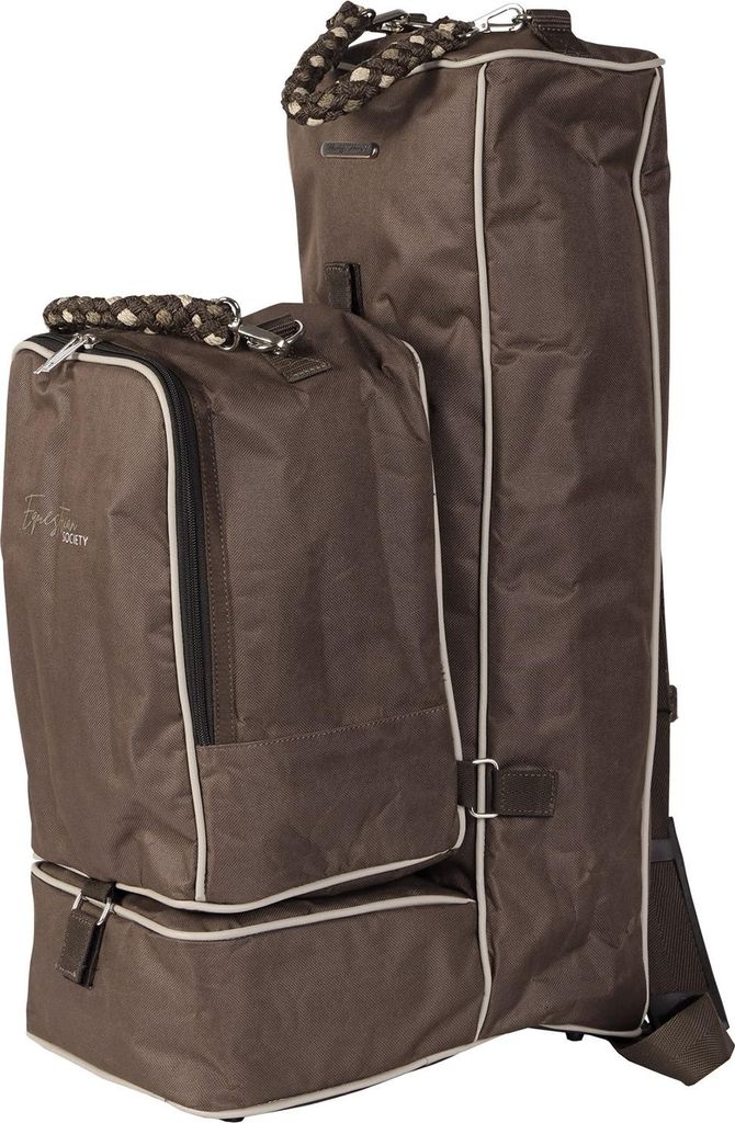 Harrys Horse Stiefel und Helm Tasche Lenn after dark braun , Größe:One Size