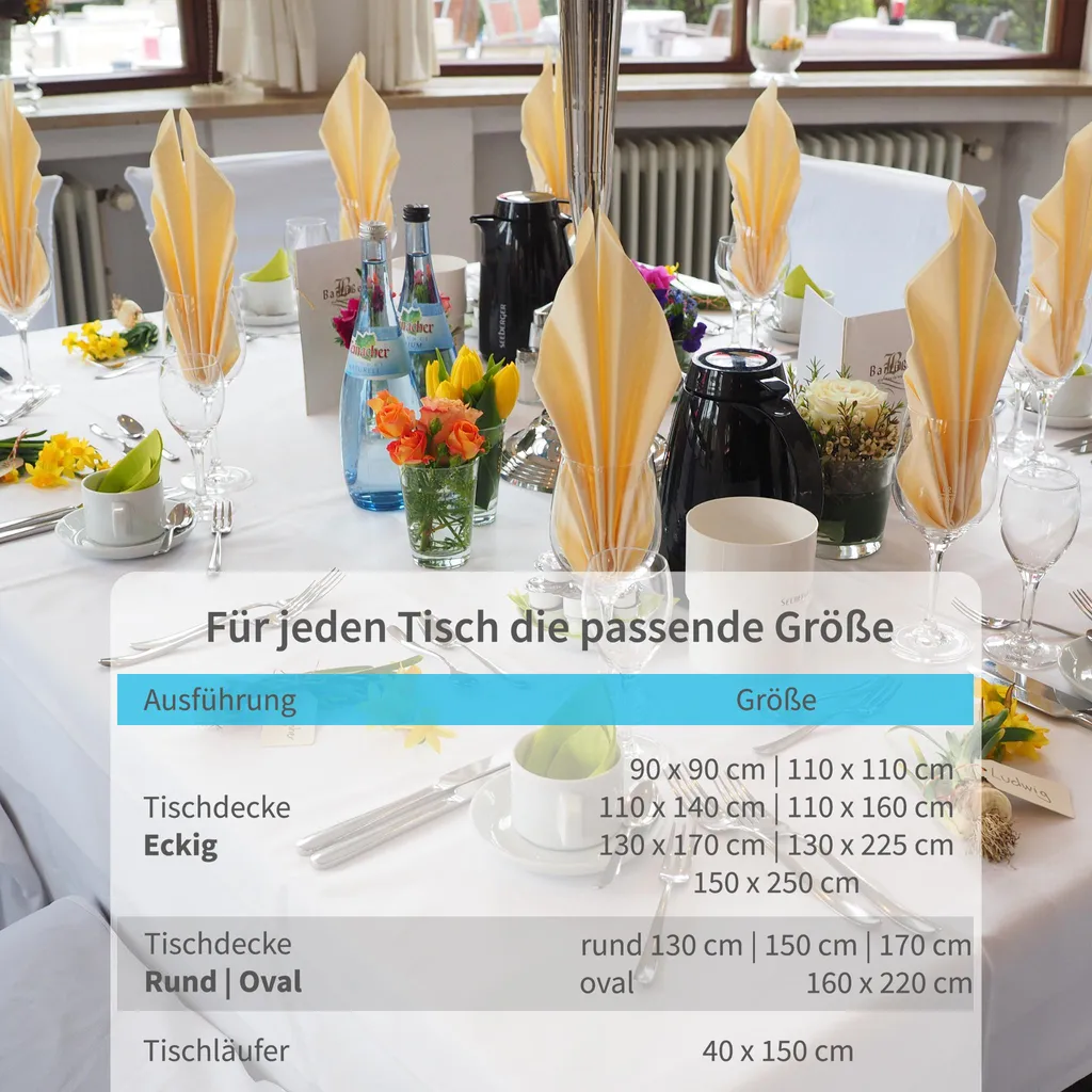 Tovaglia Quadrata 110x110 cm Marrone Chiaro - Design Moderno Cucina - 6