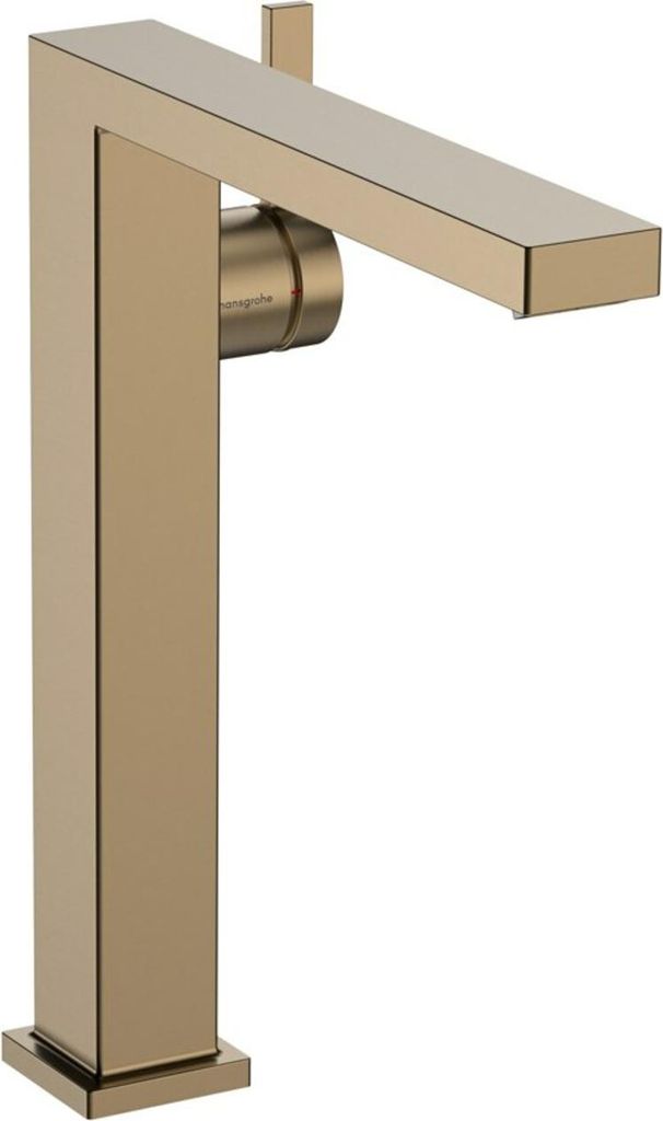 hansgrohe Tecturis E Fine Einhebel-Waschtischmischer 240, Ausladung 197mm, mit Push-Open Ablaufgarnitur, CoolStart, EcoSmart+, 73070140