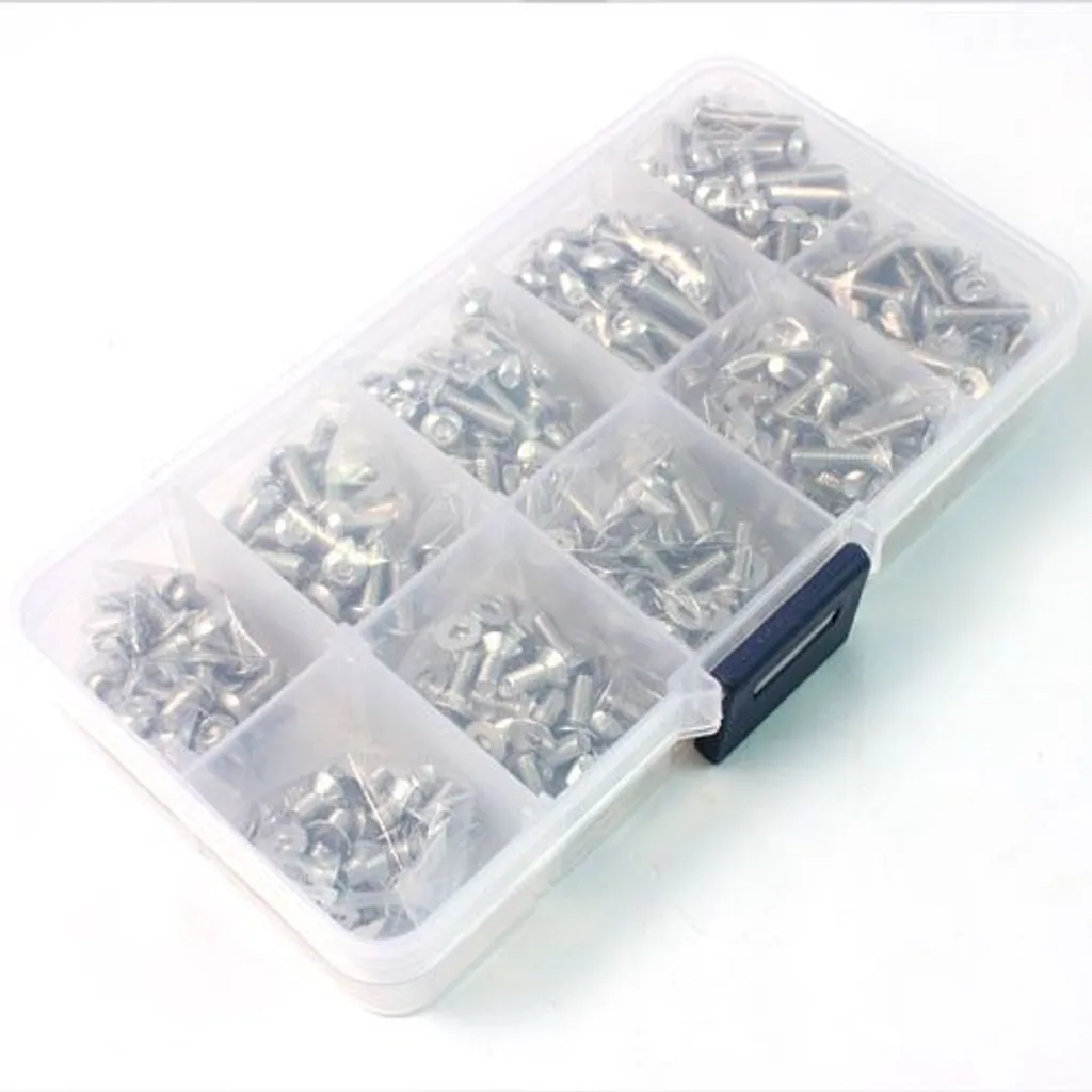 Boîte de 400 vis Thicon M3 acier V2A - Assortiment modélisme inox